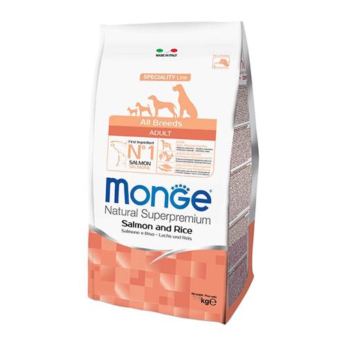 MONGE NATURAL SUPERPREMIUM SPECIALITY LINE ADULT ALL BREEDS SALMONE E RISO 12KG