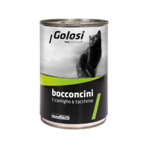 GOLOSI CAT BOCCONCINI CONIGLIO E TACCHINO 480GR