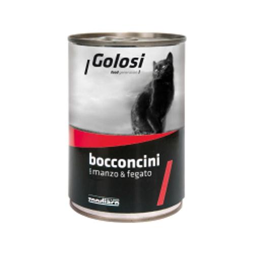 GOLOSI CAT BOCCONCINI MANZO E FEGATO 480GR