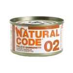 NATURAL CODE CAT 02 POLLO E GAMBERETTI 85GR