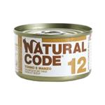 NATURAL CODE CAT 12 TONNO E MANZO 85GR