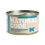 NATURAL CODE CAT KITTEN TONNO E VITAMINA PREMIX 85GR