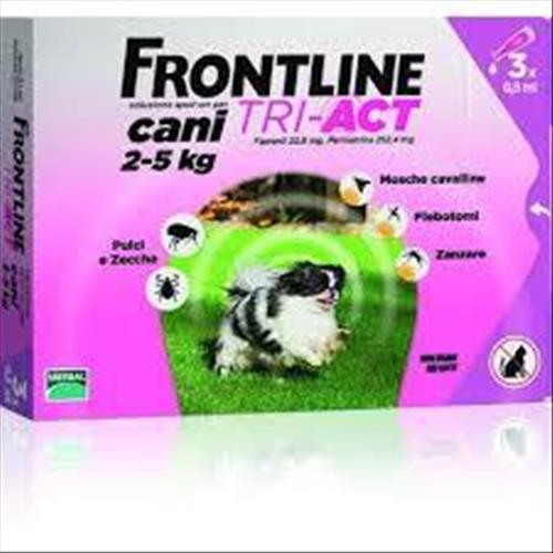 FRONTLINE TRI-ACT SPOT-ON CANI 2-5KG  3PX0,5ML