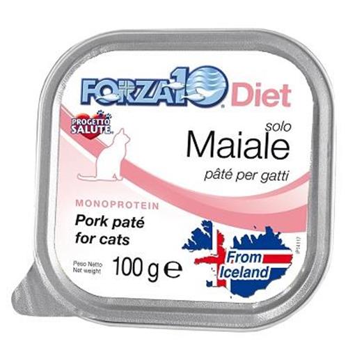 FORZA10 CAT DIET ICELAND SOLO MAIALE 100GR  