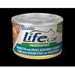 LIFE CAT NATURAL TONNETTO CON PESCE AZZURRO E VERDURE 150GR