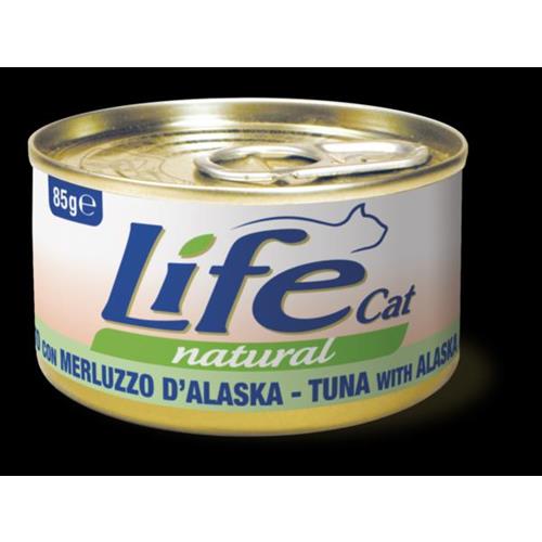 LIFE CAT NATURAL TONNETTO CON MERLUZZO D'ALASKA 85GR
