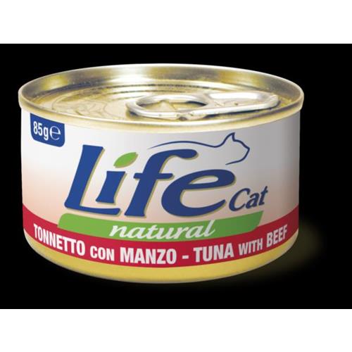 LIFE CAT NATURAL TONNETTO CON MANZO 85GR