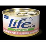 LIFE CAT NATURAL SALMONE E POLLO 85GR