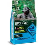 MONGE Grain Free – Acciughe con Patate e Piselli – All Breeds Adult  12KG