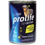 PROLIFE DOG SENSITIVE ALL BREEDS CONIGLIO E PATATE MONOPROTEICO/MONOCARBOIDRATO 400GR