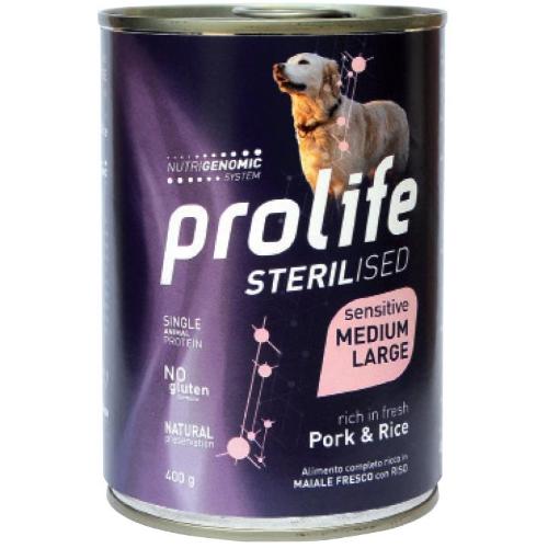 PROLIFE DOG Sterilised Sensitive Adult Pork & Rice  400GR