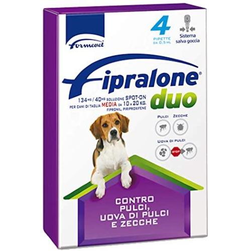 Fipralone® duo spot-on per cani di taglia  media  10/20KG  4PX1,34ML SCAD.11/2023