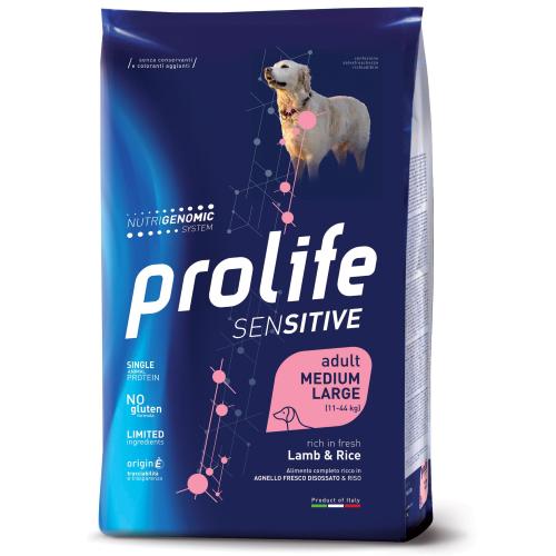 PROLIFE Sensitive Adult Lamb & Rice - Medium/Large  10KG