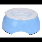 GIMBORN BOWLS 2 IN 1 CIOTOLA IN PLASTICA 15,2x15,2x3 cm AZZURRO