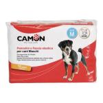 CAMON PANNOLINI A FASCIA ELASTICA PER CANI MASCHI REGOLABILI M 46/60 12PZ