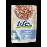 LIFE NATURAL CAT BUSTE TONNO CON PESCE BIANCO 70GR